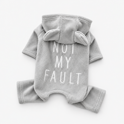 Cute and Cosy Warm Fleece Dog Pullover Hoodie & Onesie with Ears