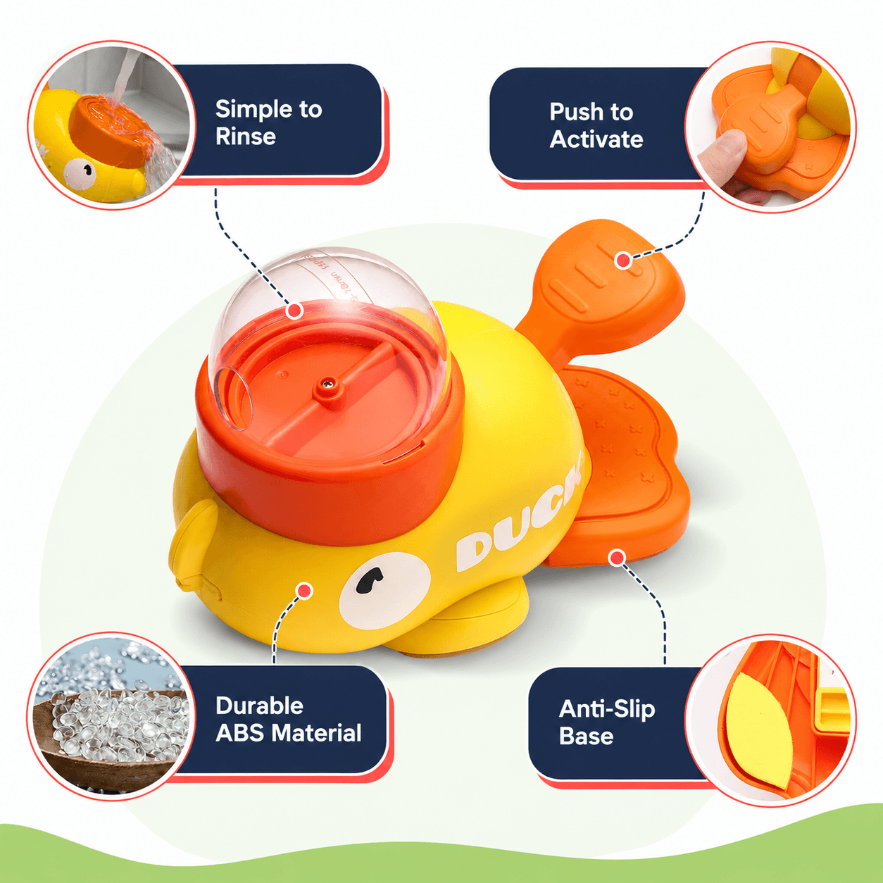 Interactive Dog Slow Feeder Puzzle Toy & Treat Dispenser Duck Design