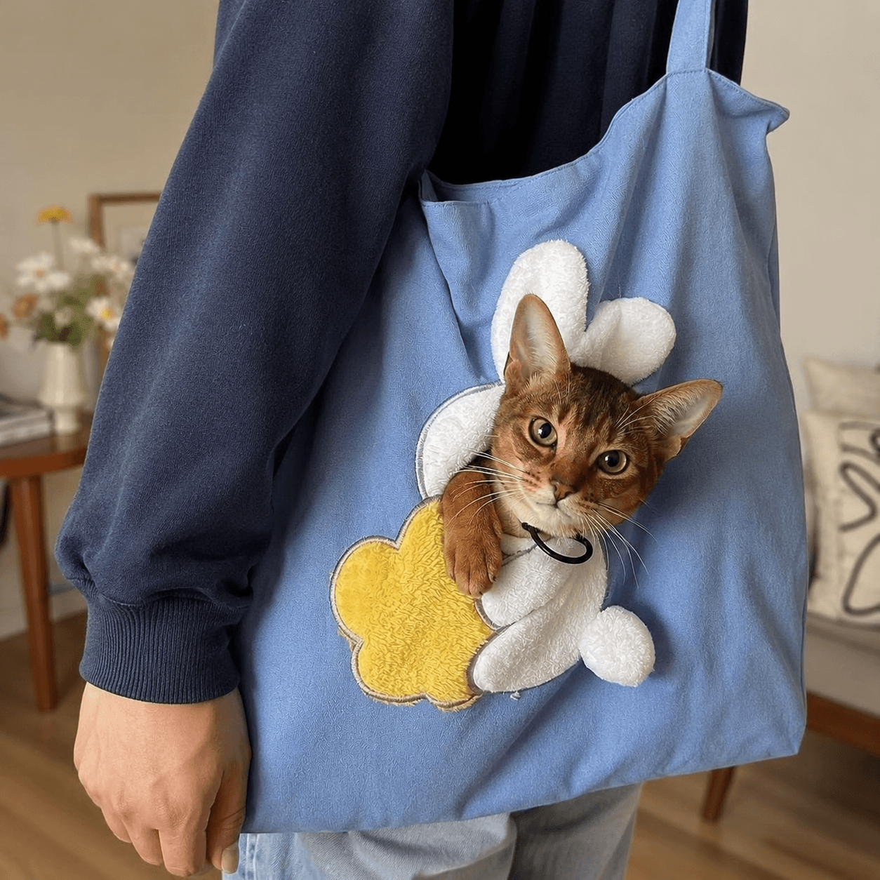 Pet Shoulder Tote Bag Carrier for Small Dogs & Cats - Animal Designs