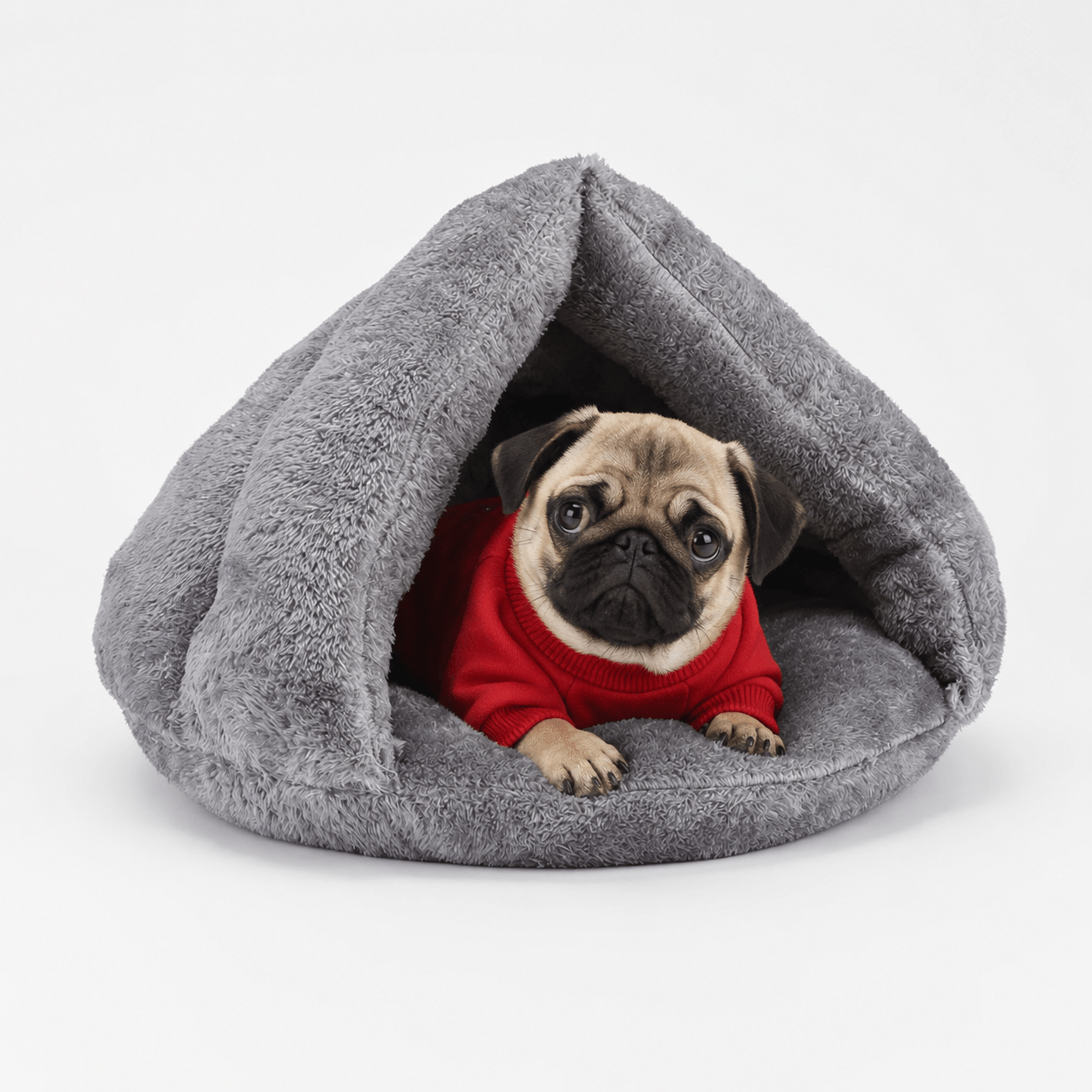 Small Thermal Fleece Pet Cave Bed