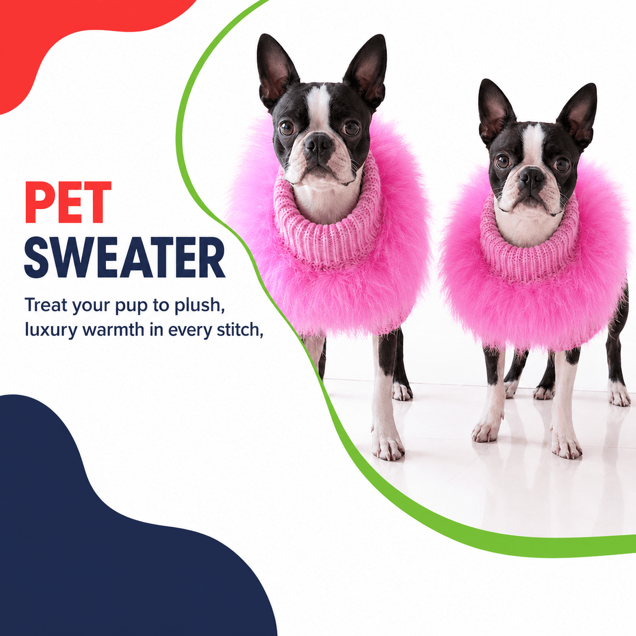 Cosy Cute Wool Winter Dog Jumper & Sweater