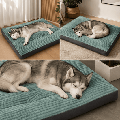 Rectangular Orthopedic Dog Bed with Machine-Washable Cover