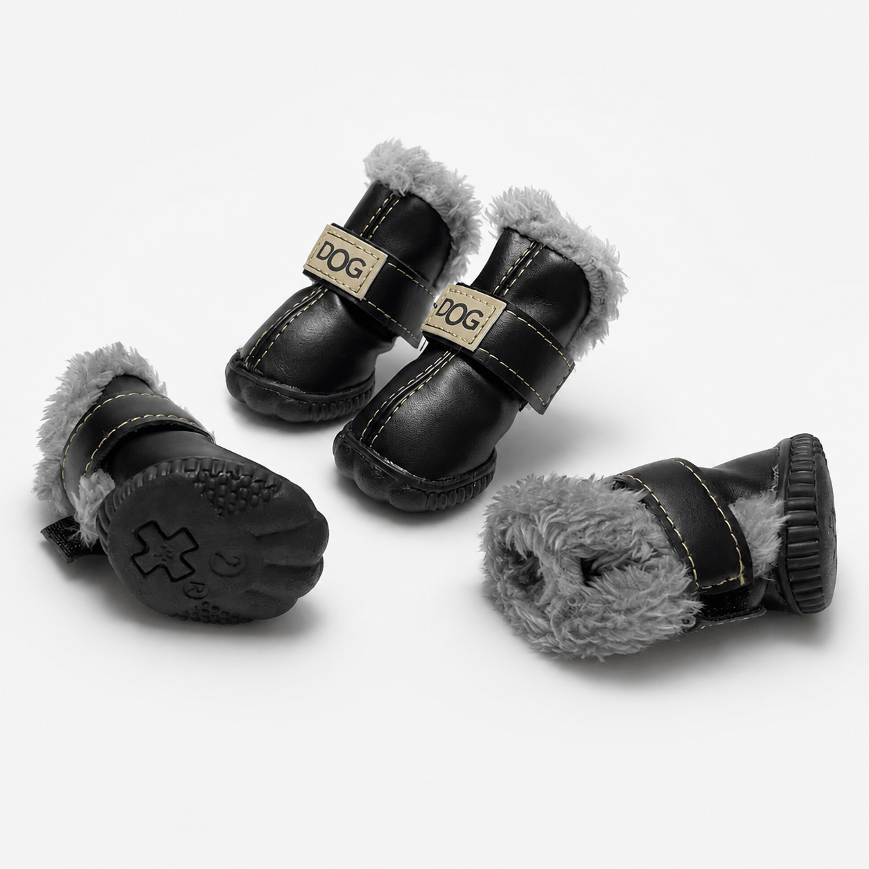 Small Waterproof Anti-Slip Dog Boots for Winter Walks