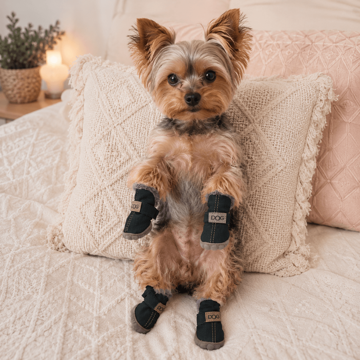 Small Waterproof Anti-Slip Dog Boots for Winter Walks