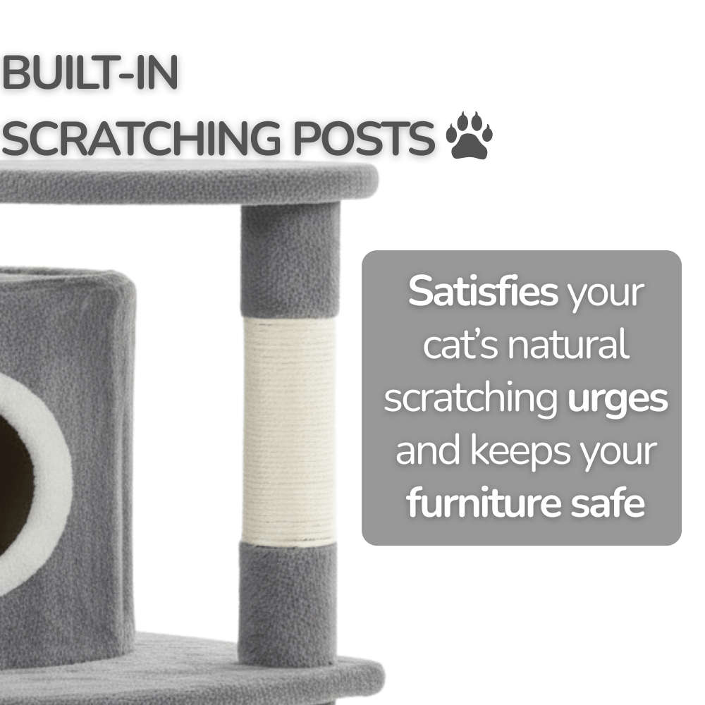 Triple-Level Cat Tree Mansion