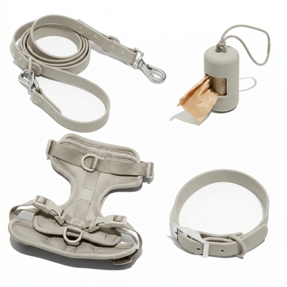 4-Piece Dog Harness & Lead Set