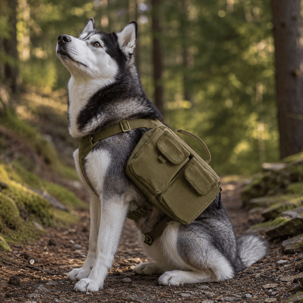 Dog Hiking Backpack Harness