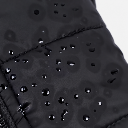 Warm and Waterproof Winter Dog Puffer Jacket & Coat with D-Ring Lead Attachment