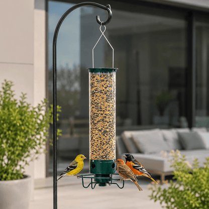 Metal Hanging Squirrel-Proof Bird Feeder Station - For Small Birds - 2.2 kg Capacity