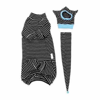 Cute Cat Onesie & Pajama - Black & White Outfit Set