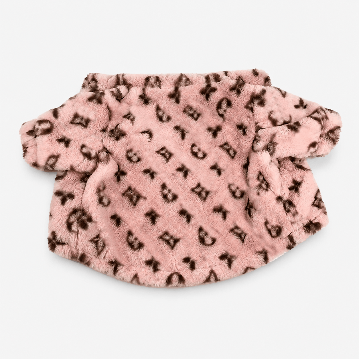 Warm Faux Fur Dog Coat Jacket with Zipper for Winter