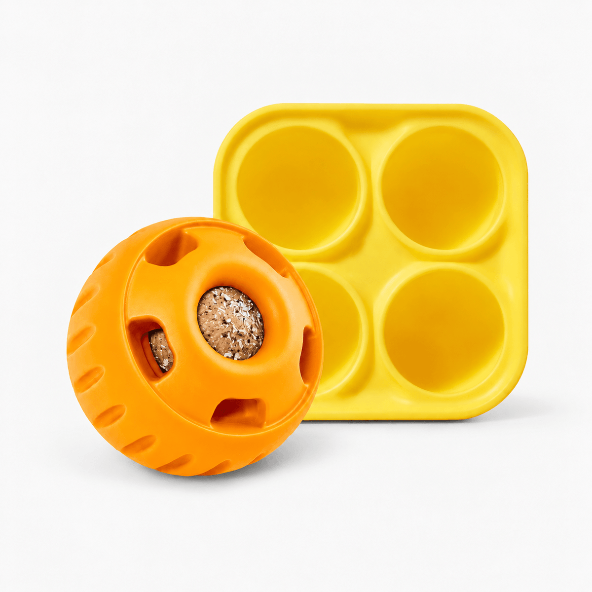Interactive Dog Puzzle Treat Ball Toy for Enrichment & Slow Feeding
