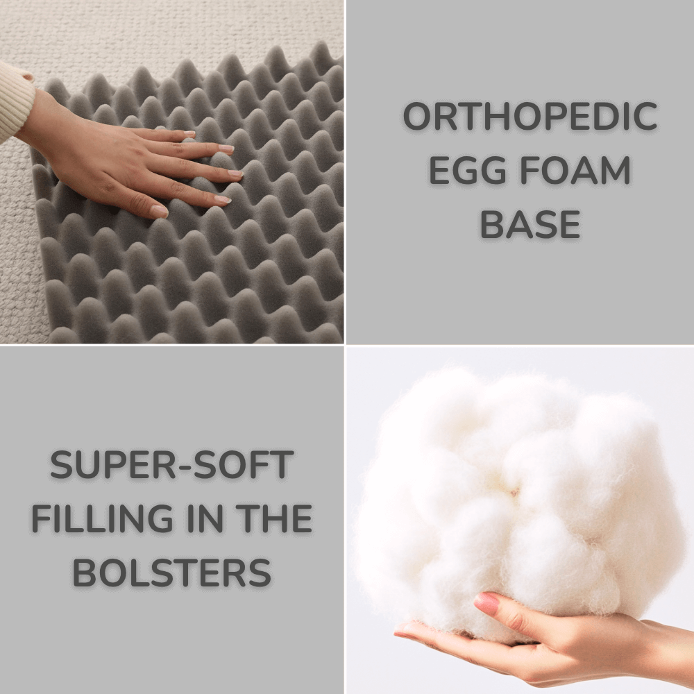 Orthopedic Dog Bed With Supportive Edges