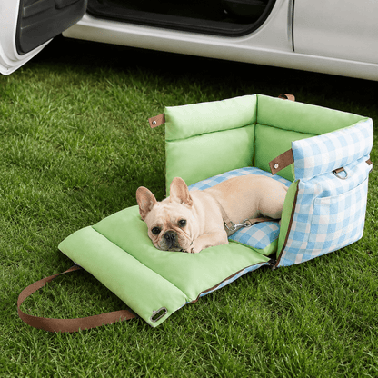 Open-Front Pet Car Seat Booster