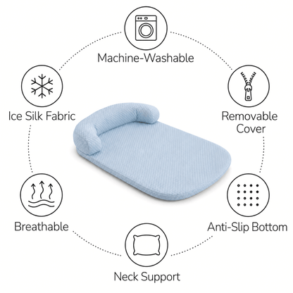 Ice Silk Cooling Dog Bed