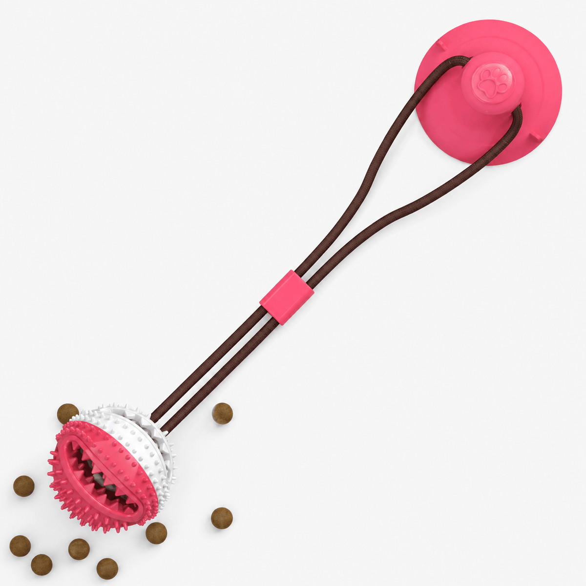 Dog Treat Ball Chew Toy with Suction Cup