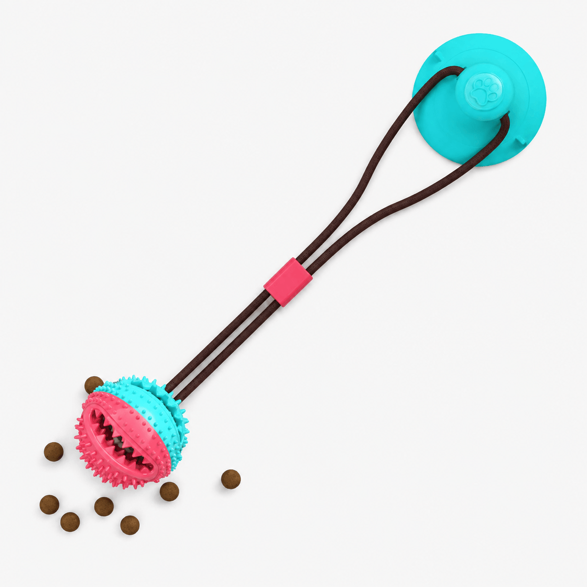 Dog Treat Ball Chew Toy with Suction Cup