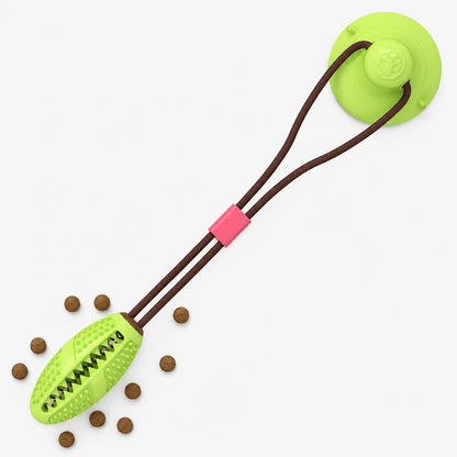 Dog Treat Ball Chew Toy with Suction Cup