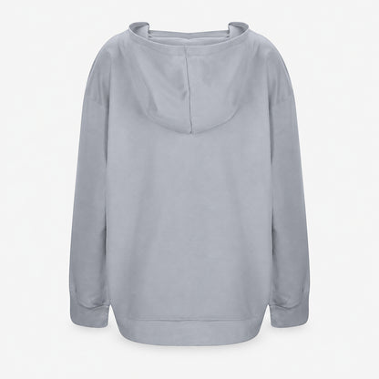 Pet carrying hoodie back view