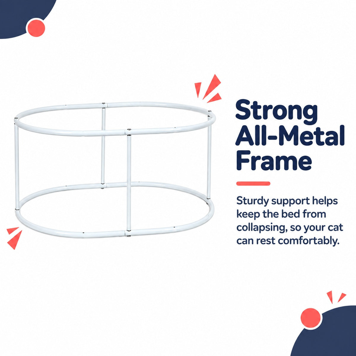 Cat cave bed features