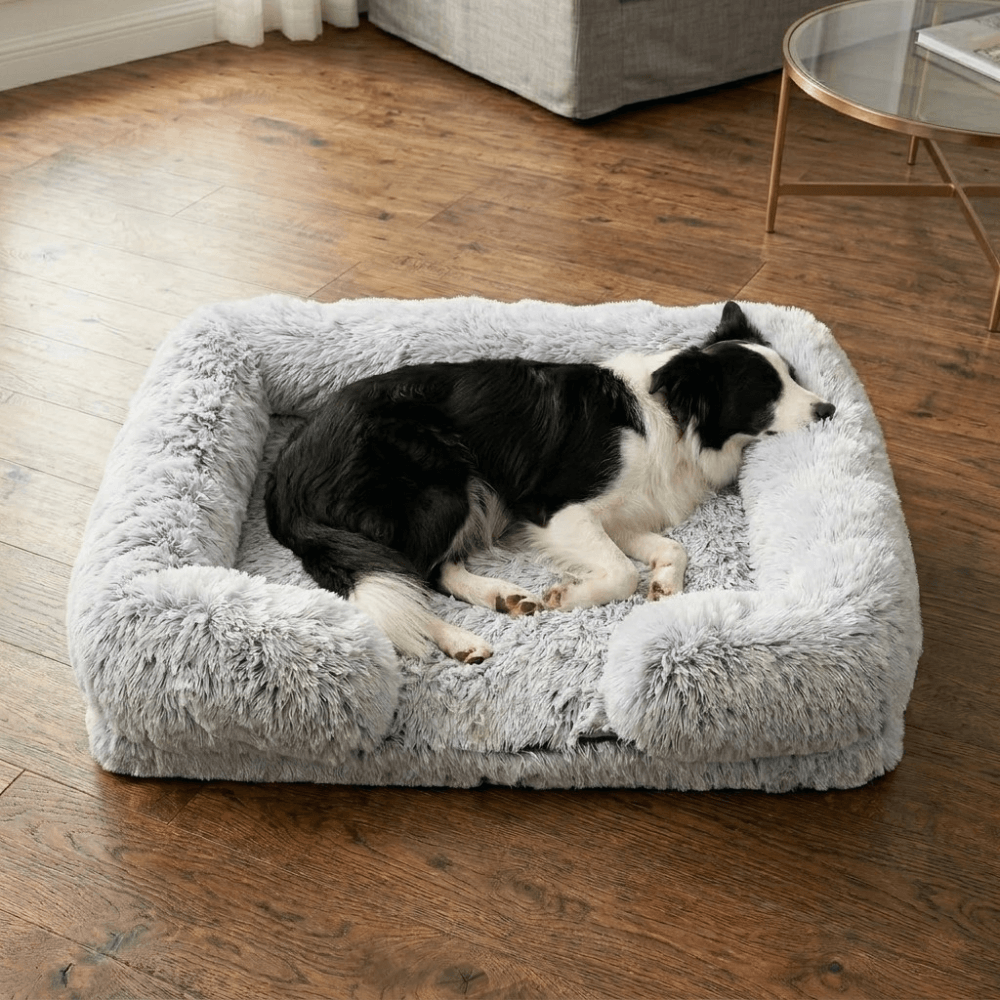 Orthopedic Plush Bolster Dog Bed