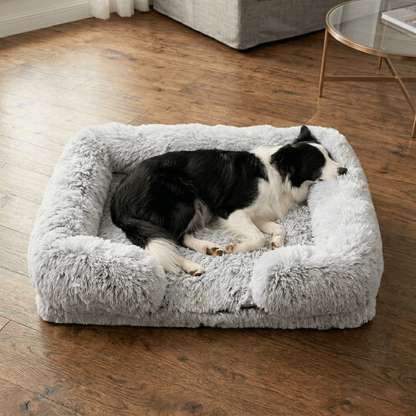 Orthopedic Plush Bolster Dog Bed