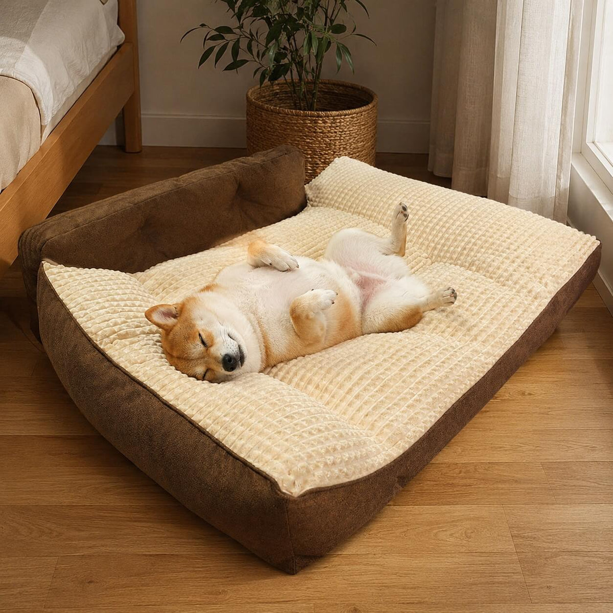 Orthopaedic Pillow Dog Bed with Washable Cover