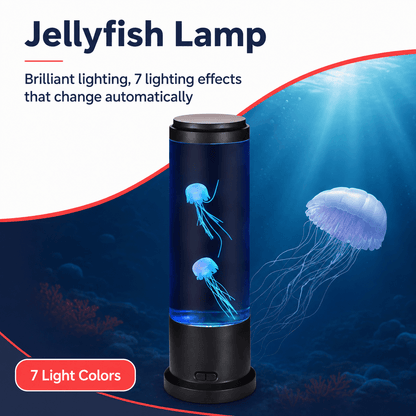 LED Jellyfish Night Light Lamp with 7 Color Setting