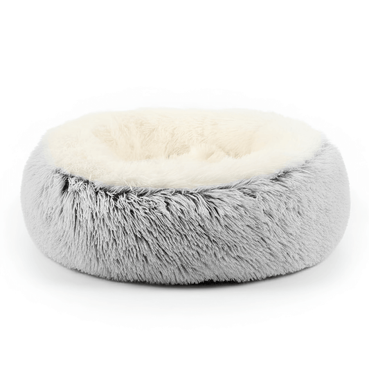 Fluffy Plush Doughnut Dog Bed
