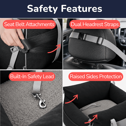 Plush Pet Car Seat Booster