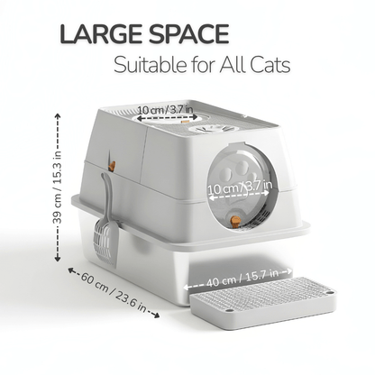 Modern Stainless Steel Litter Box