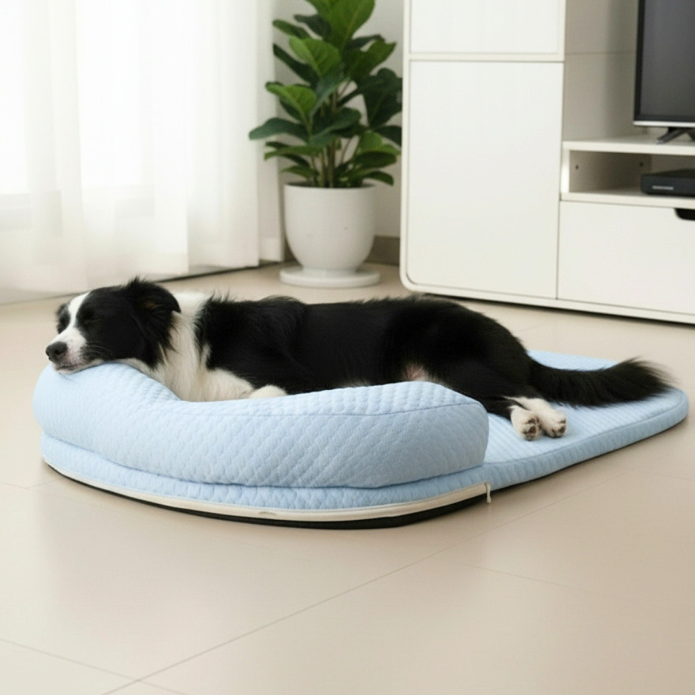 Ice Silk Cooling Dog Bed