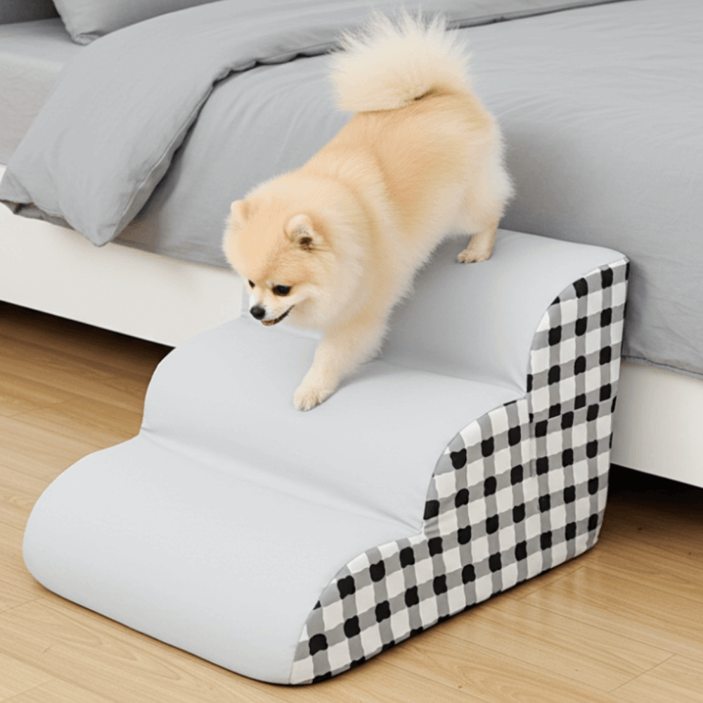 Curved Foam Dog Steps
