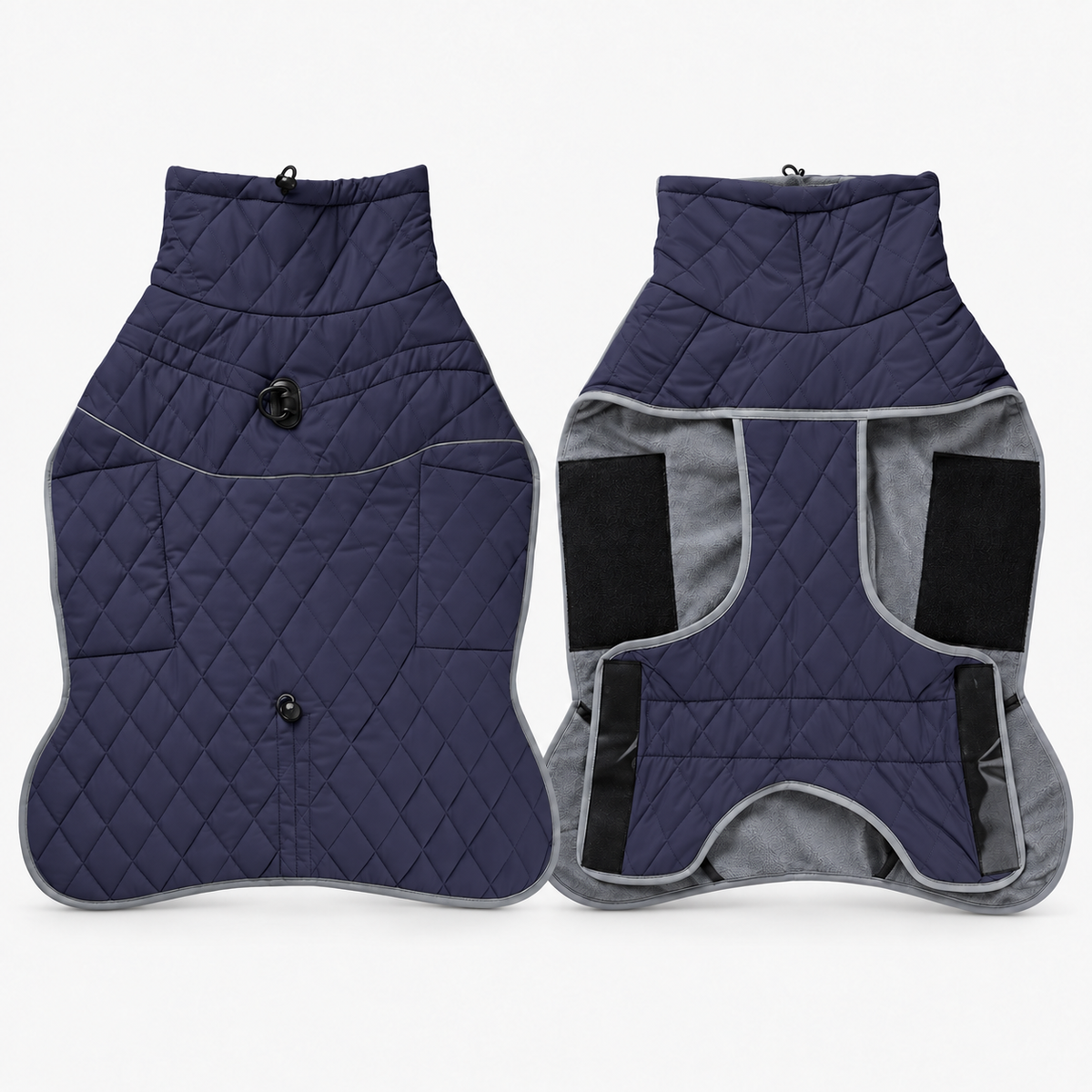 Waterproof Reflective Winter Dog Coat & Jacket with Warm Lining and Lead Attachment