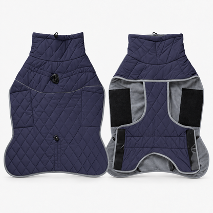 Waterproof Reflective Winter Dog Coat & Jacket with Warm Lining and Lead Attachment