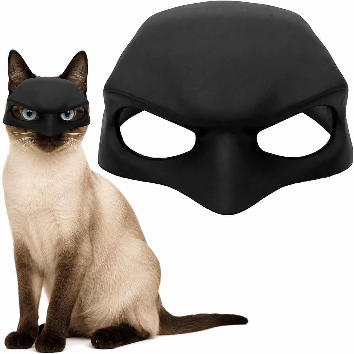 Black Cat Halloween Costume Mask
