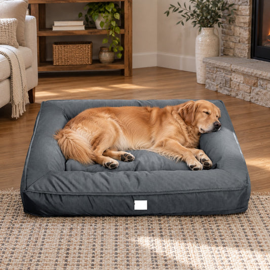 Waterproof & Chew-Resistant Dog Bed with Removable & Washable Cover