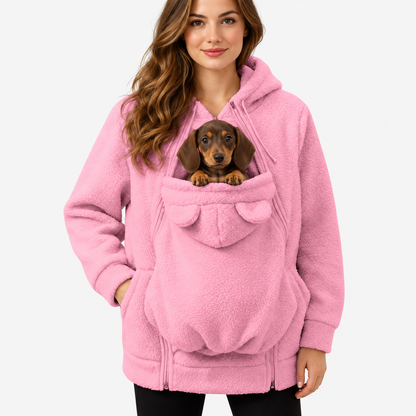 Pet Carrier Hoodie with Cosy & Large Pouch for Small Dogs & Cats