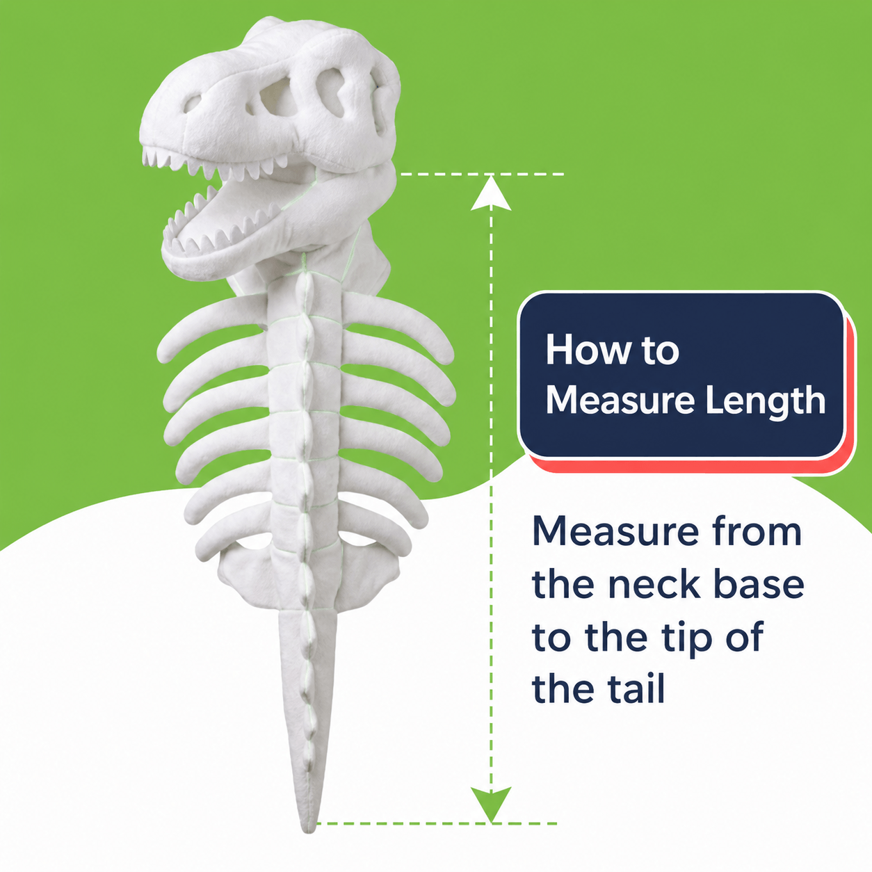 Glowing Dinosaur Skeleton Halloween Pet Costume for Cats & Small and Medium Dogs
