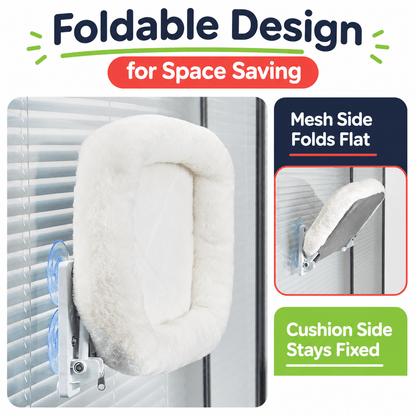 Cosy and Foldable Cat Bed Window Hammock & Perch with Suction Cups