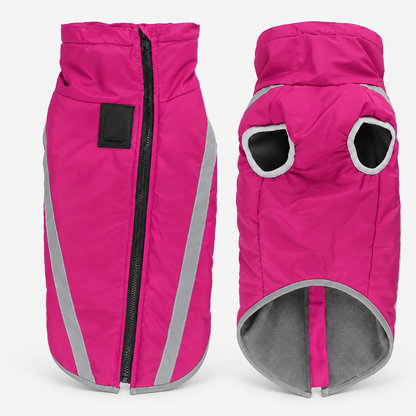 Waterproof Reflective Winter Dog Jacket & Coat with Warm Cotton Lining and Adjustable Neck
