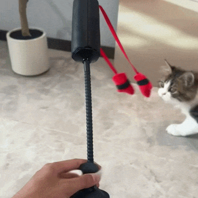 Cat Interactive Punching Bag Toy with Boxing Gloves & Suction Cup