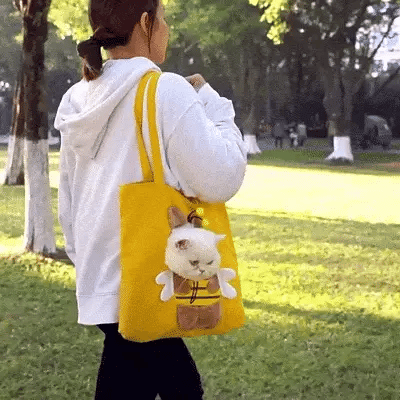 Pet Shoulder Tote Bag Carrier for Small Dogs & Cats - Animal Designs
