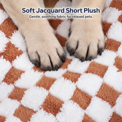 Soft jacquard short plush fabric