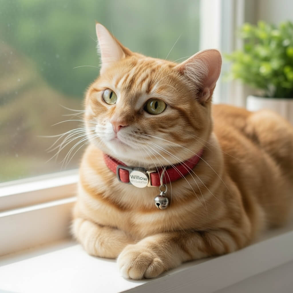 Laser-Engraved Classic Cat Collar