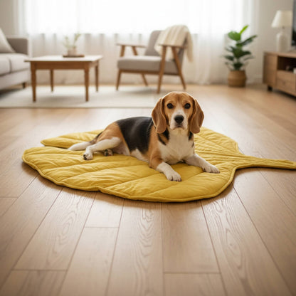Nature-Inspired Leaf Dog Mat