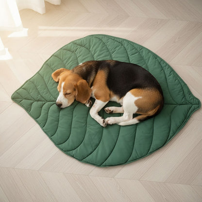 Nature-Inspired Leaf Dog Mat