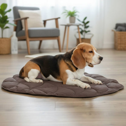Nature-Inspired Leaf Dog Mat