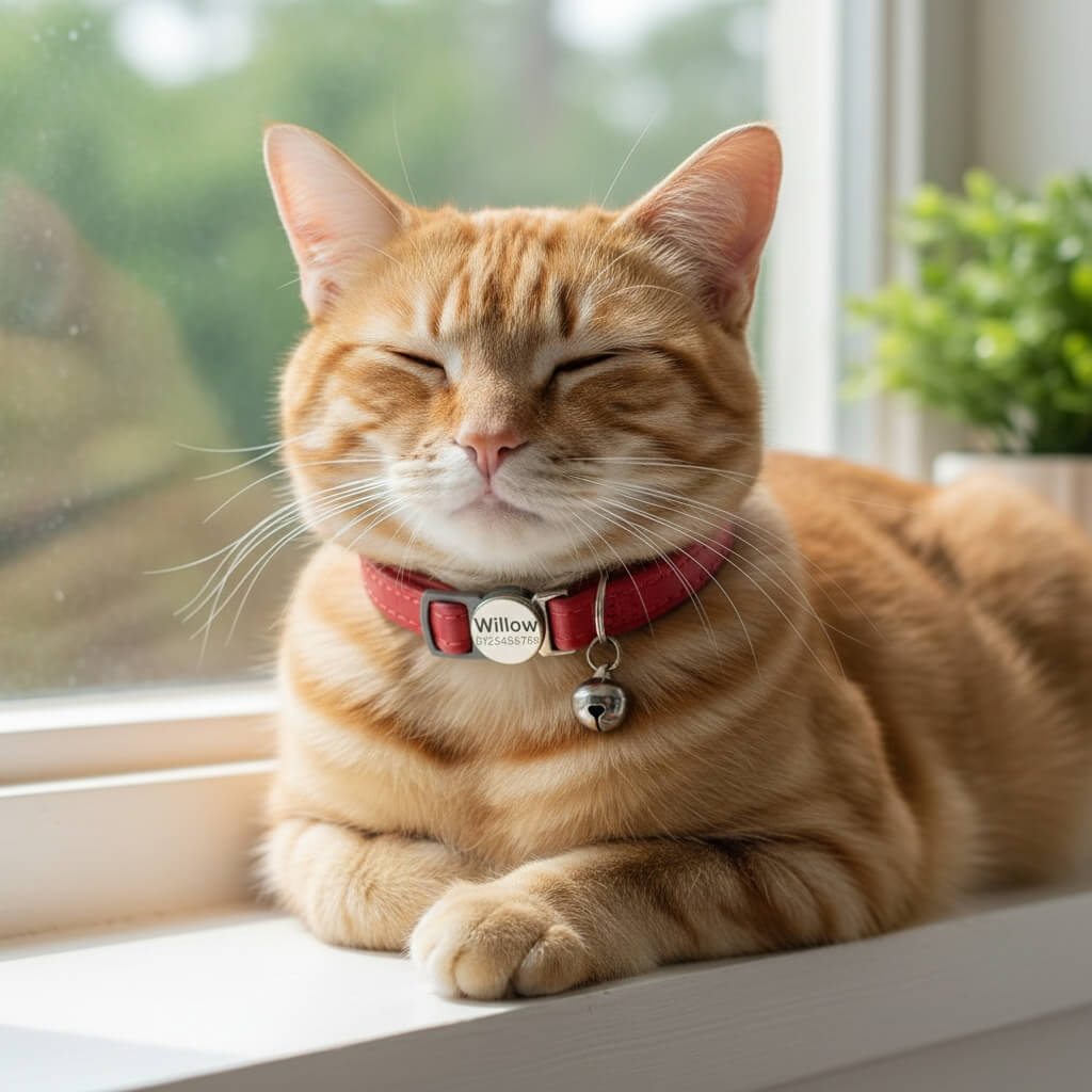 Laser-Engraved Classic Cat Collar