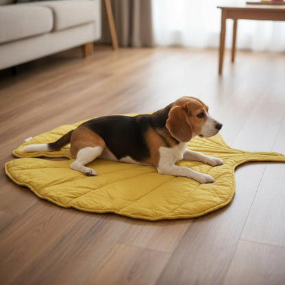 Nature-Inspired Leaf Dog Mat